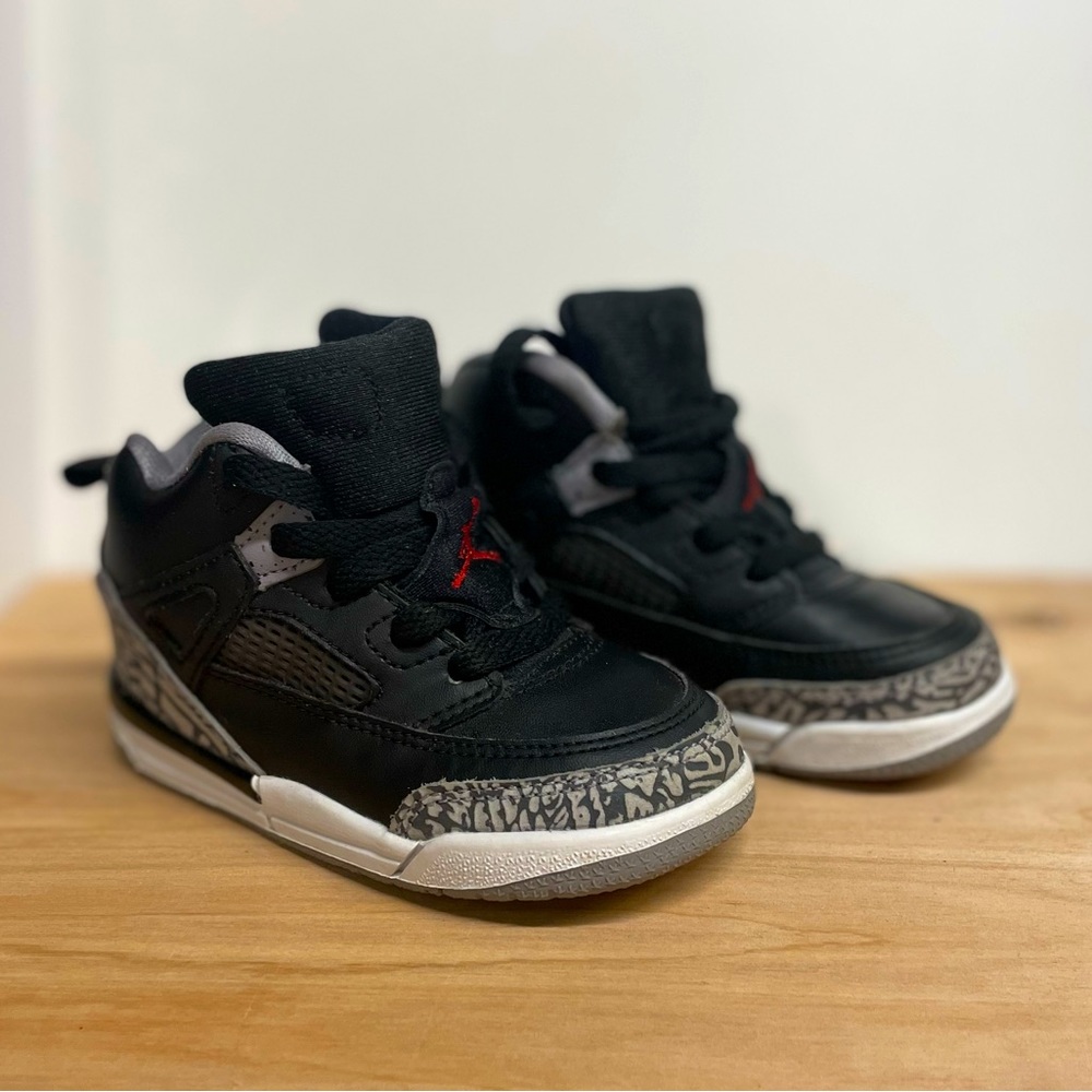 Nike Jordan Spizike BP Black Cement Size 7c